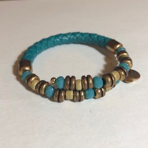 💥RETIRED💥Teal Leather Wrap | ALEX AND ANI